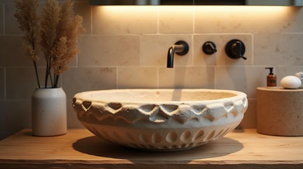 5 raisons d'opter pour une vasque en pierre esthétique et durable